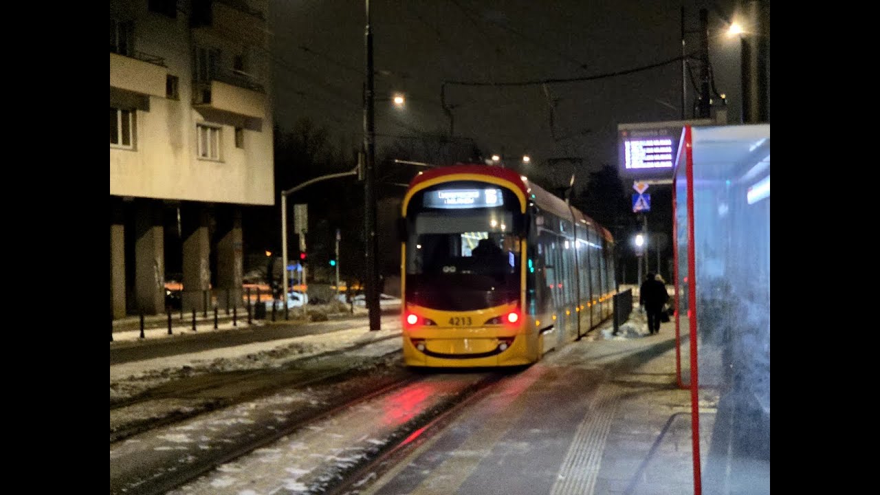 Tramwaje Warszawskie | linia 16 | Hyundai Rotem 140N #4213