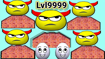 Satisfying mobile games play - 9999 Draw To Smash vs Hide Ball | Max Gameplay u0026 Run #0081