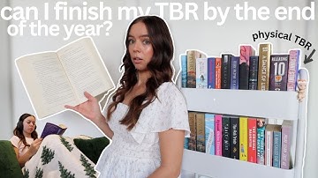 can I finish my physical TBR before the end of the year?? *reading vlog* 📚