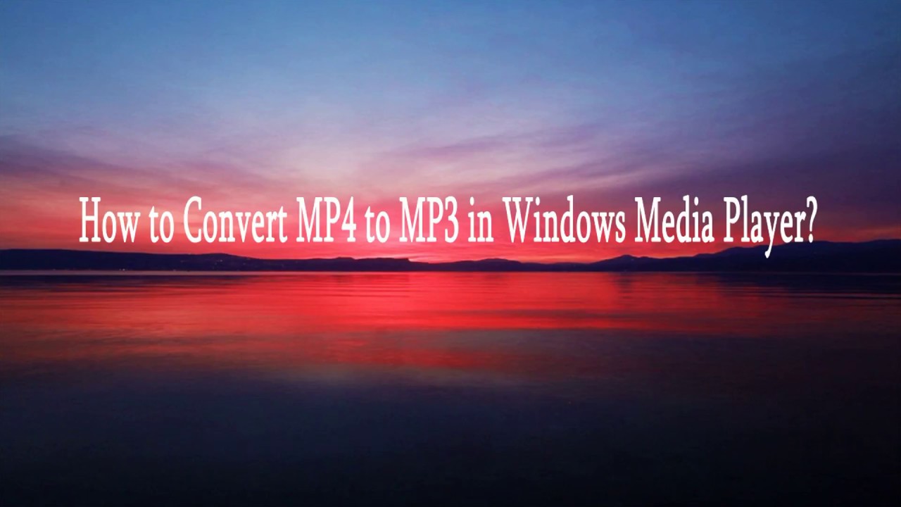 windows mp4 to mp3