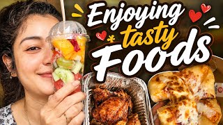 Enjoying Tasty Foods 🥗🍕🍗  Waisa woisu chaakhe tongthok gw || Biva Jamatia #lifestylevlog #eating 