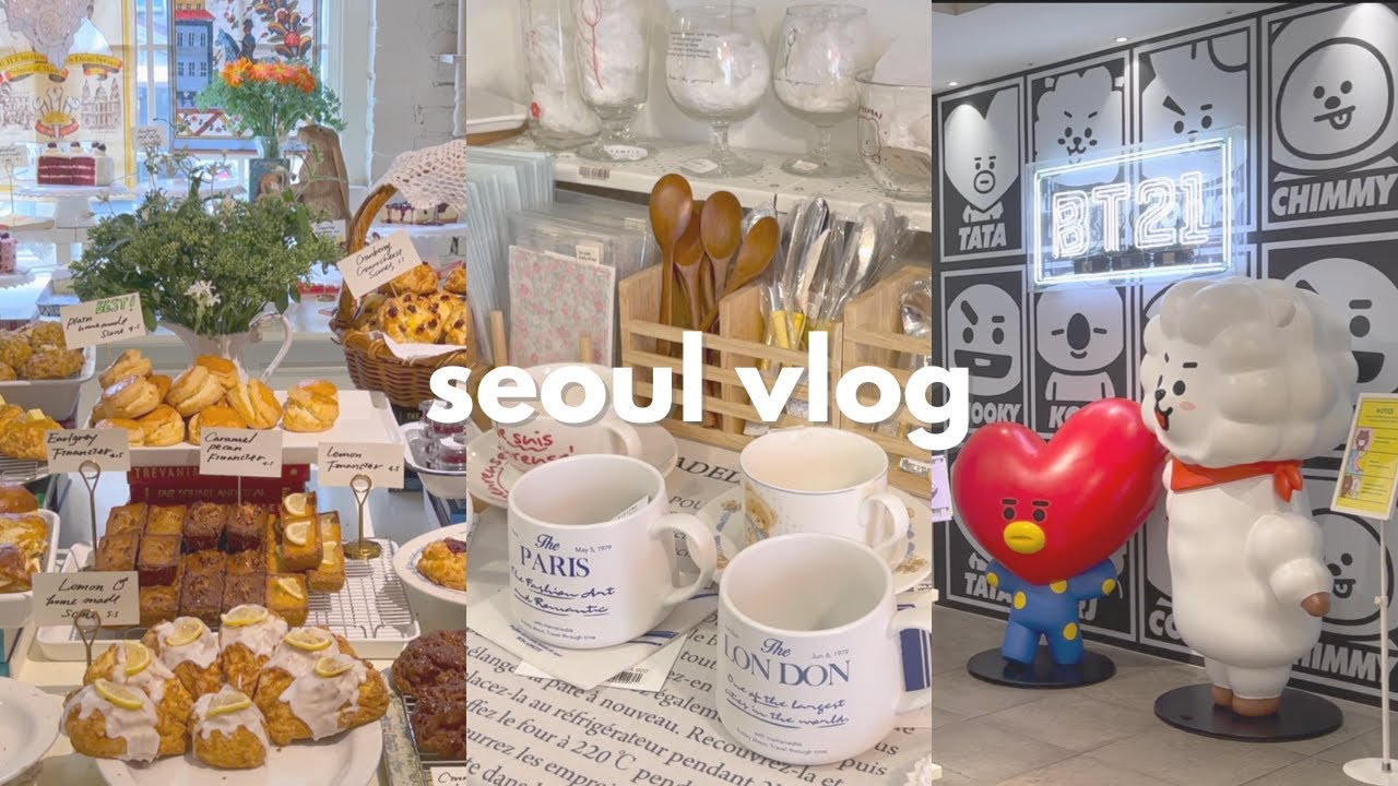 🇰🇷 seoul vlog | hapjeong & yeonnamdong café hopping, stationery, prop shops