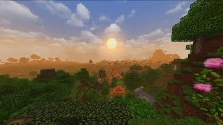 A view over the village  Minecraft Ambience 4k (2 hours)