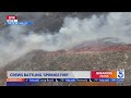 50-acre wind-driven brush fire burning in Moreno Valley