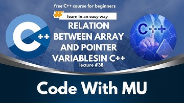 Relation between Array and Pointer Variables in C++ | C++ Full Course for Beginners in Hindi