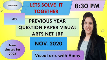 UGC NET JRF VISUAL ARTS NOV. 2020 SOLVED PAPER