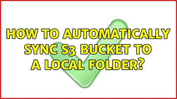 How to automatically sync s3 bucket to a local folder?