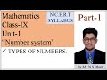 Mathematics Class-IX Unit-1 "Number system" Part-1 | nirav sir