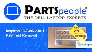 Dell Inspiron 13-7386 2-in-1 (P91G001) Palmrest How-To Video Tutorial