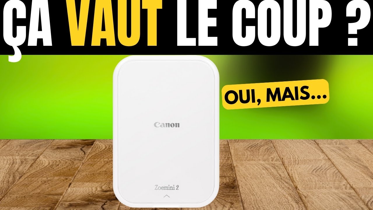 Canon Zoemini 2 – Kit d’Impression avec Mini Imprimante Photo Portable – Bluetooth 5.0, Charge Rapid