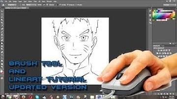 How to Draw Anime and Setup Brush for Linework in Photoshop CS6 by using a mouse