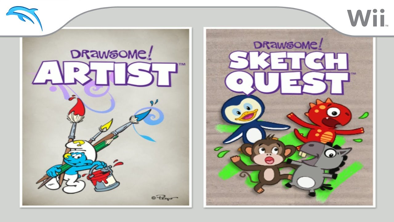 Drawsome! Artist & Drawsome! Sketch Quest | Dolphin Emulator 5.0-10488 [1080p HD] | Nintendo Wii