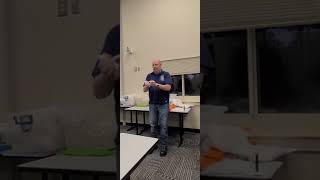 EMT how to make a donut for an eye injury