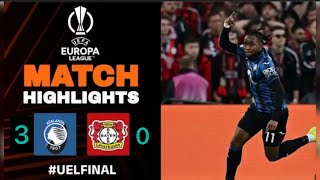 Atalanta vs. Bayer Leverkusen 3-0 & Highlights Goals & Ademola Lookman Hattrick & Europa league 2024