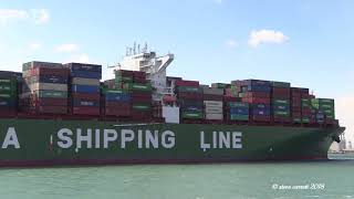 CSCL Mars China Shipping Line Container Ship arrives from ...