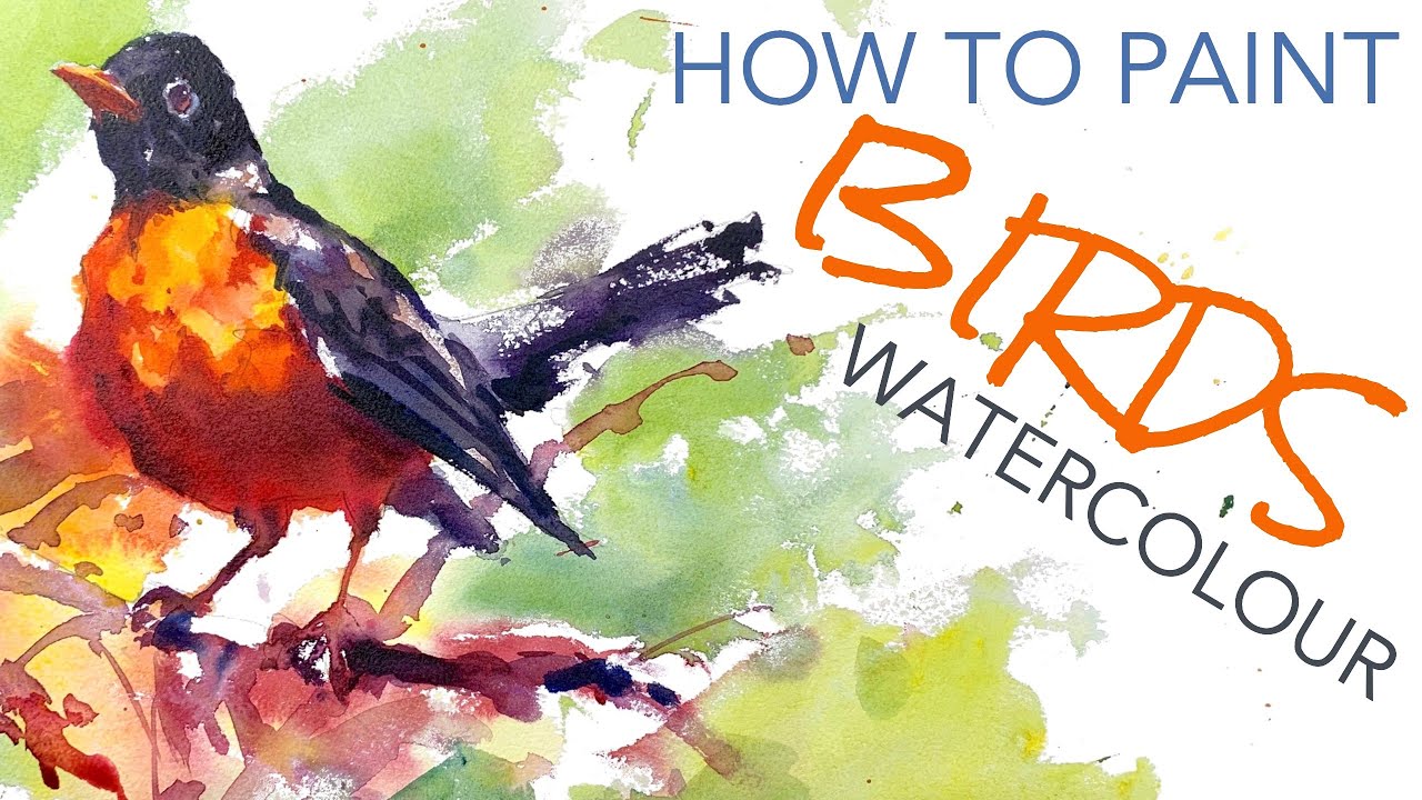 Painting Birds in Watercolour - YouTube