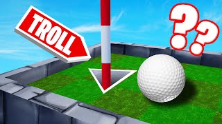 Can You SOLVE This TROLL HOLE?! (Golf It Troll Map)