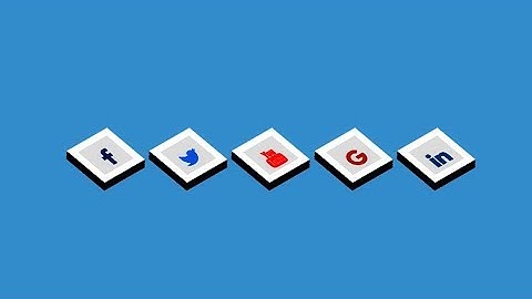 3D social media icons with HTML and CSS