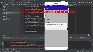 android studio | on a null object reference |  Attempt to invoke virtual method
