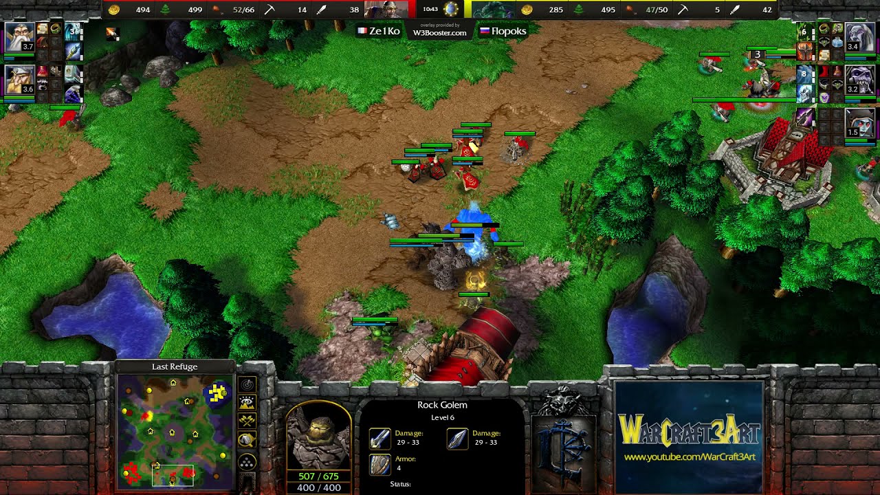 Ze1Ko(HU) vs Flopoks(UD) - Warcraft 3 Classic - RN5721