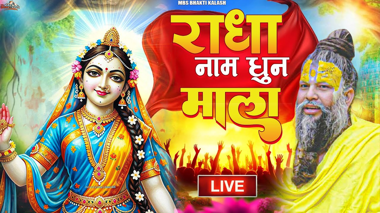 राधा नाम धुन !🙏 Radha Naam Dhun | Radha Rani Bhajan | Vrindavan Dham || राधा नाम जप | 1008 Chanting