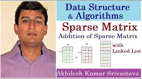 17.4 Addition of Sparse Matrix Using Linked List