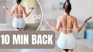10 MIN BACK FAT WORKOUT |  BETTER POSTURE (BEGINNER FRIENDLY)