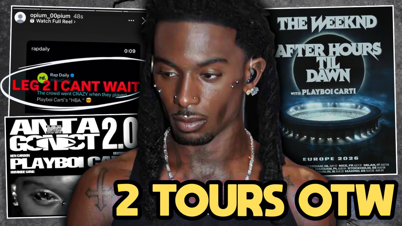 Playboi Carti отправится в два тура в 2026 году 🔥