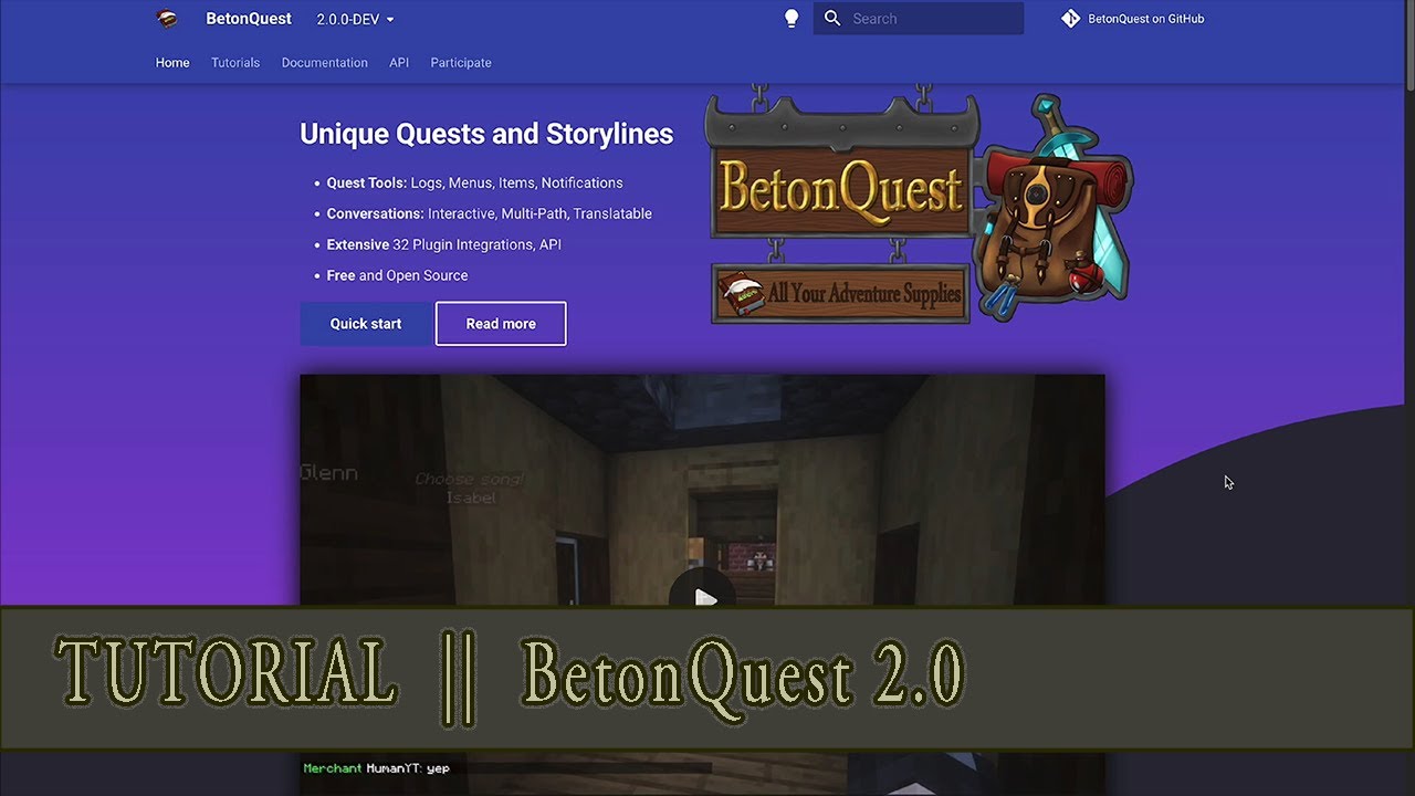 [TUTORIAL] BetonQuest 2.0: #2/5 Getting Started - Conversations