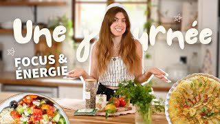 Une journée dans mon assiette végane - pour rester FOCUS 🤓