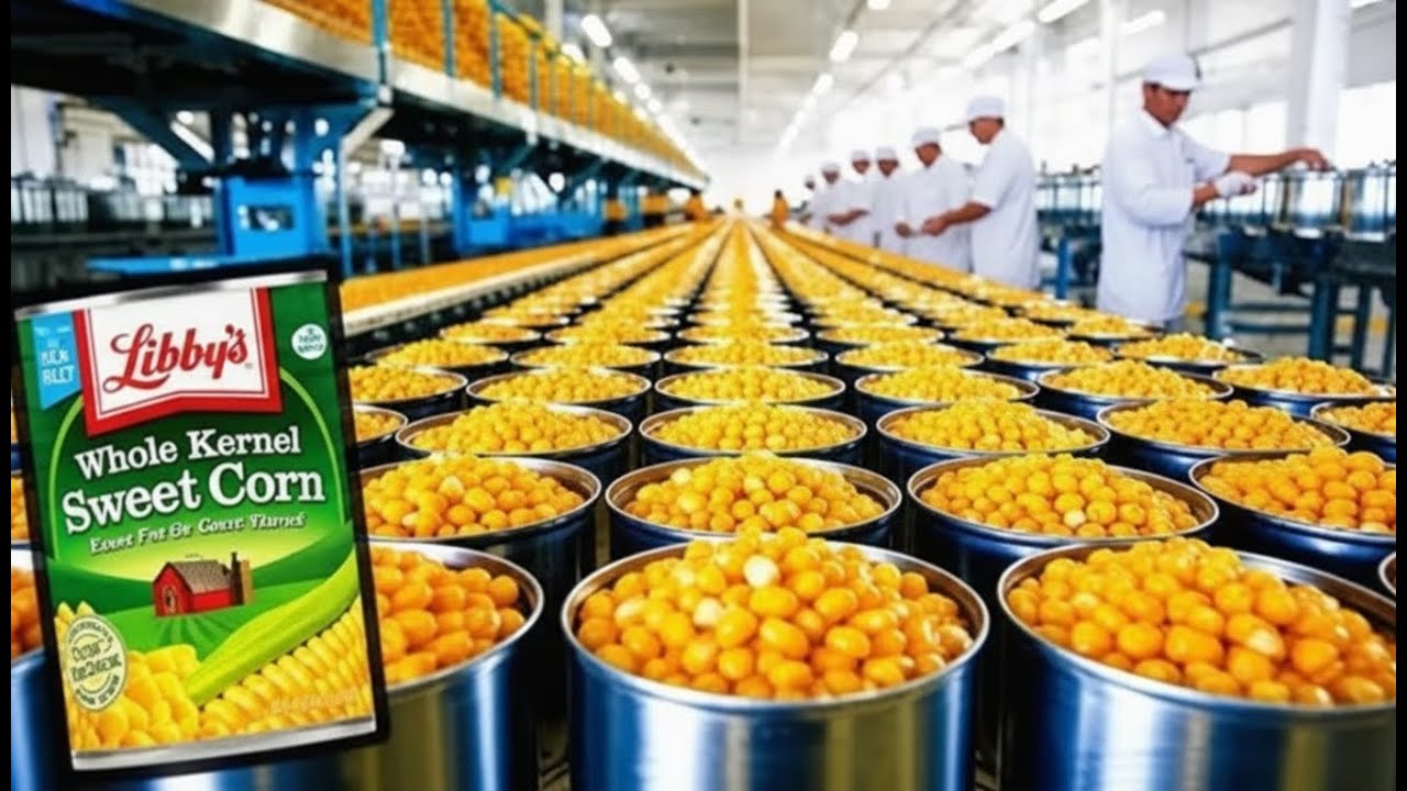 How Millions of Corn Cans are Made Every Day | Mega Food Factory!