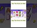 Say The Word On Beat Challenge | Level 1 - 5 | Level Easy to Insane Video # 13