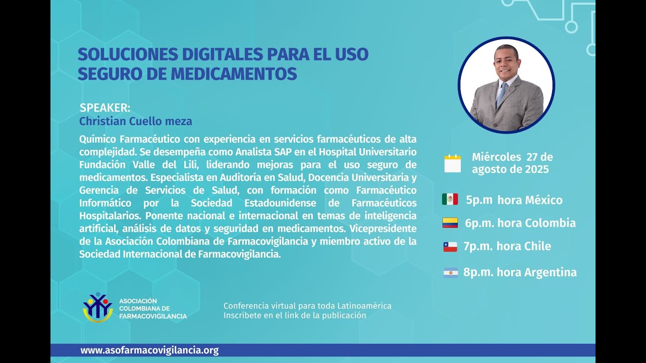 #Webinar: Soluciones digitales para el uso seguro de medicamentos