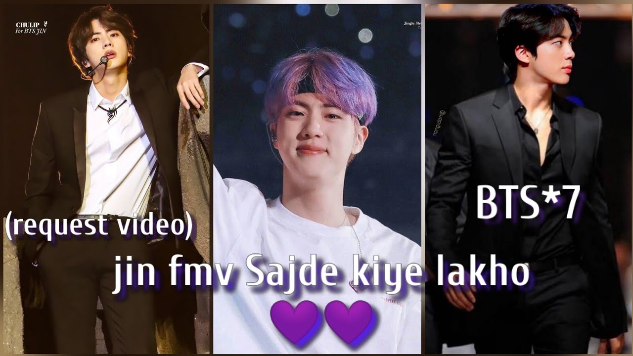 (request video) BTS💜Kim seokjin💜fmv on hindi song Sajde kiye lakho💜love song fmv BTS💜bollywoodXBTS💜💜