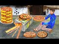 लकड़ी का चूल्हा पिज्जा बनाना Wood Stove Pizza Cooking New Comedy Video Hindi Kahaniya