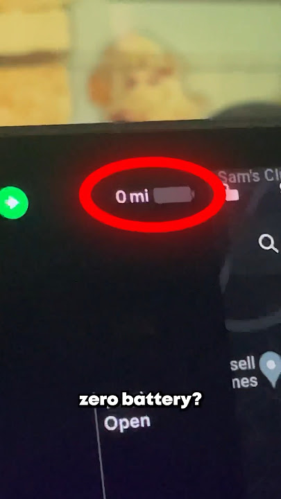 how long can a TESLA drive on 0% battery? 🪫