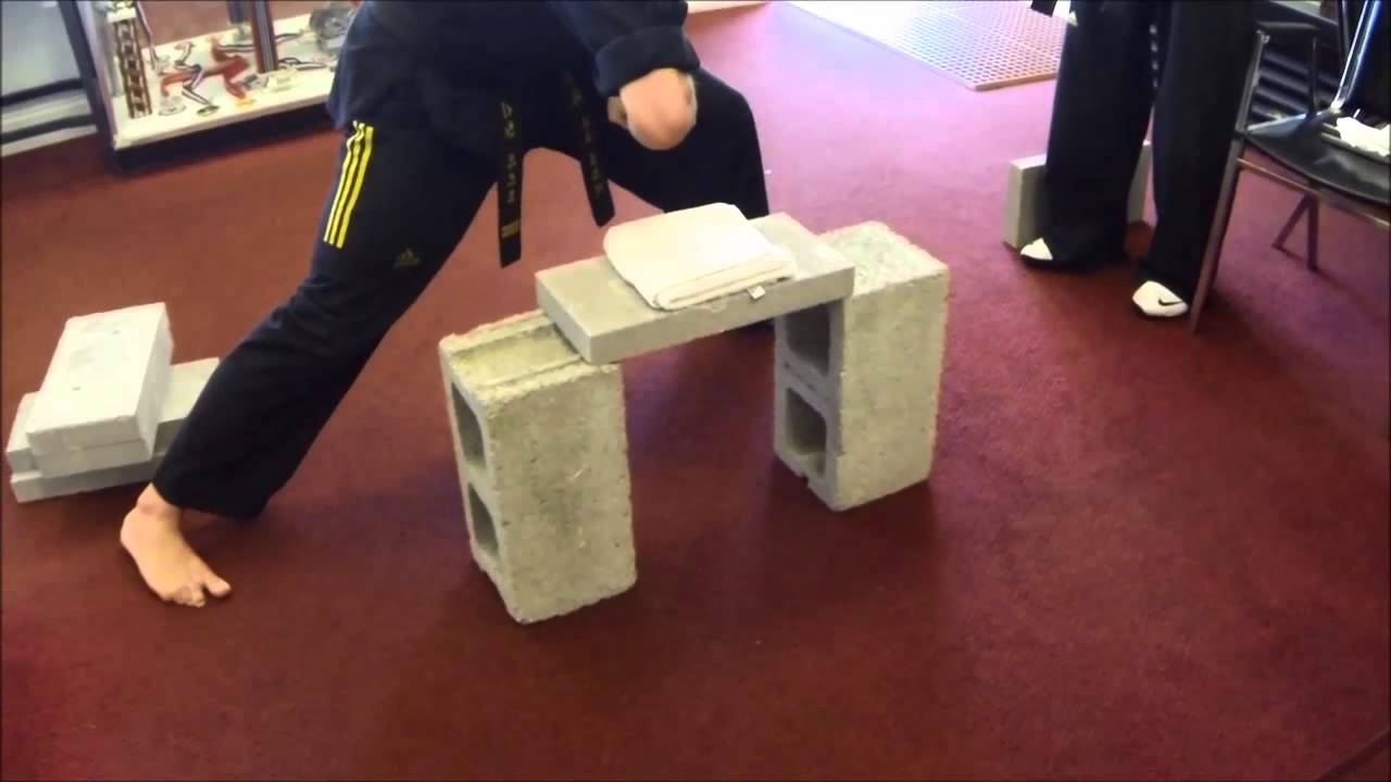 Breaking a Brick at Karate YouTube