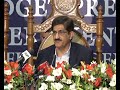 (SOT-08) SindhCM #SyedMuradAliShah addresses post-budget press conference at Sindh Assembly Buil