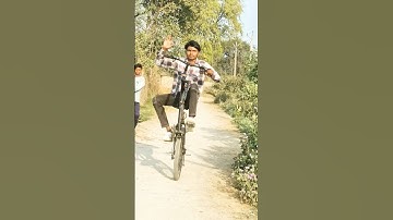 how to wheelie in cycle tutorial 17 Seconds 100 subscribe for more 100 #viral #cyclestunt #support