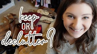 DECLUTTERING MY SHOES & ACCESSORIES // Help Me Declutter My Closet + Chatty Declutter