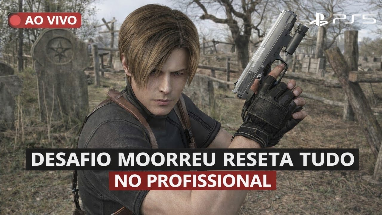 Jogando RESIDENT EVIL 4 Primeiro Desafio (PT-1 pelo PS5)