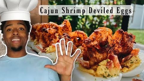Cajun Shrimp Deviled Eggs |Watch me Cook!|
