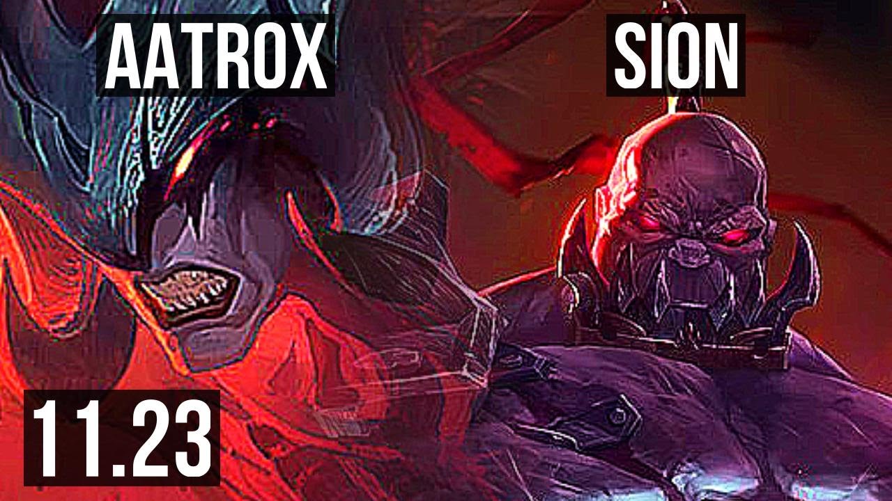AATROX vs SION (TOP) | 2/0/5, 300+ games | KR Grandmaster | 11.23