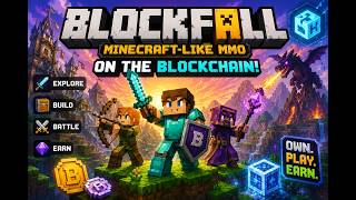 Blockfall Minecraft Like Play To Earn Solana Game!