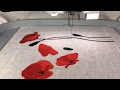 TuttiQuilt Studio. Brother VR "Poppy" Embroidery (Time Lapse)