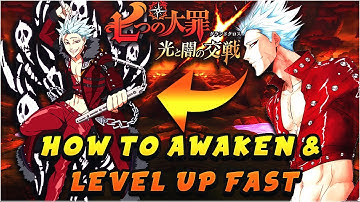 TIPS AND TRICKS: HOW TO AWAKEN UNITS & LEVEL UP FAST GUIDE! | Seven Deadly Sins: Grand Cross