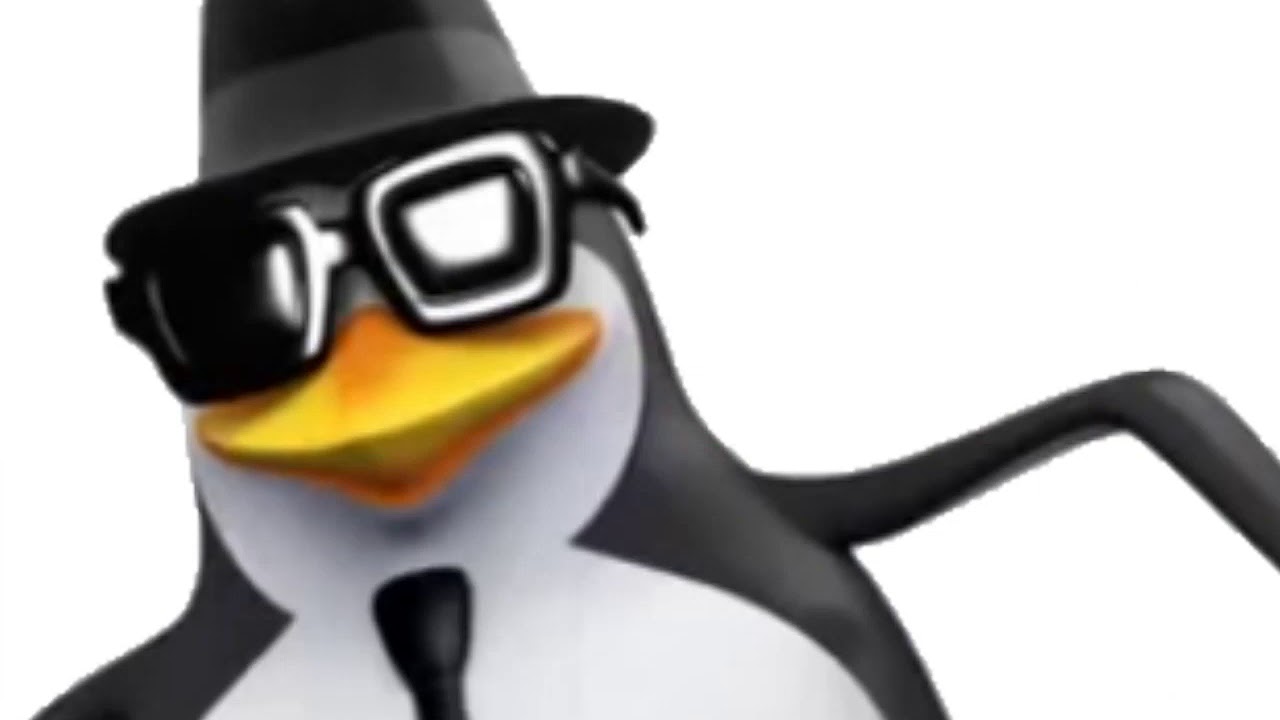 Пингвин в очках рисунок