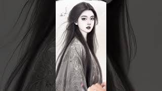 Girl Drawing #drawing #charcoaldrawingtutorial #girlfacedrawingpencil #girldrawing #portraitdrawing