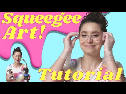 DIY Squeegee Art Tutorial | Coated With Amazing Clear Cast