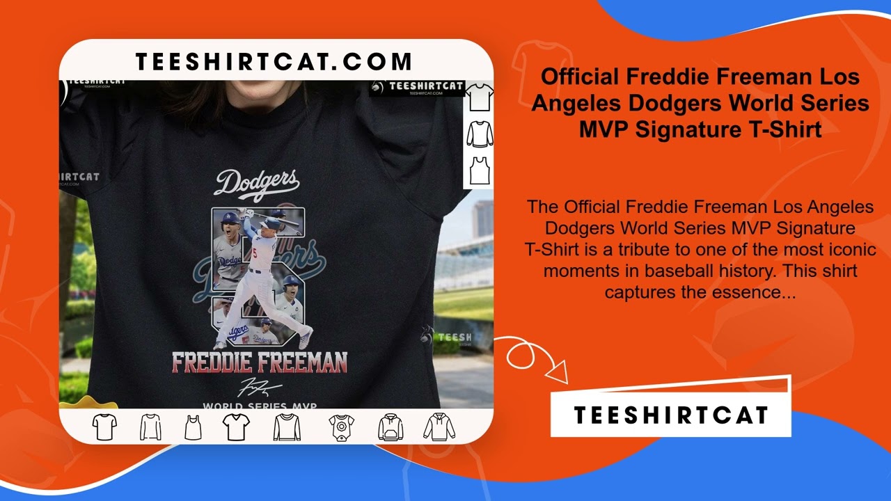Official Freddie Freeman Los Angeles Dodgers World Series MVP 